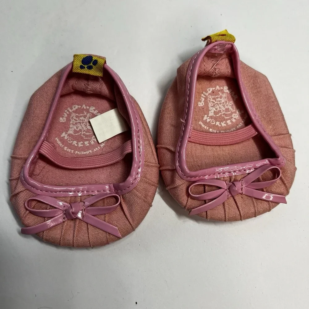 Build A‎ Bear Pink Le Cat Paris Set- Shirt, Skirt, Shoes, Matching Purse French